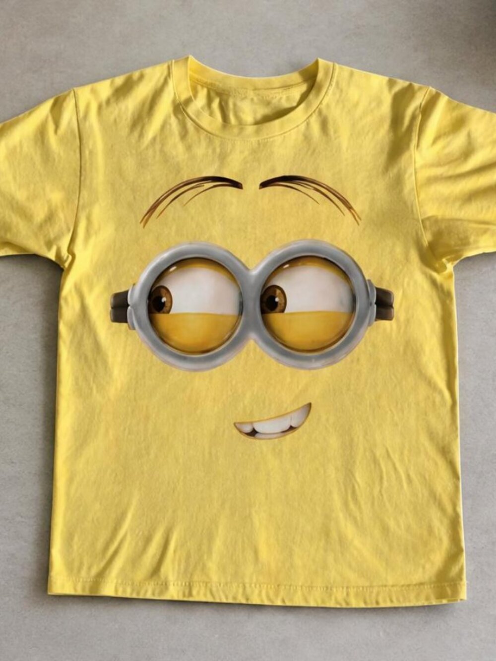 Minion Face Graphic Tee Yellowhaze Unisex